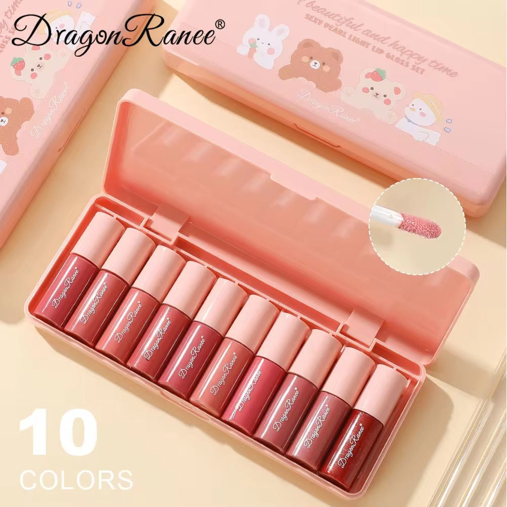 (10 Lipglosses) Dragon Ranee Lipglosses Korean Lip Gloss